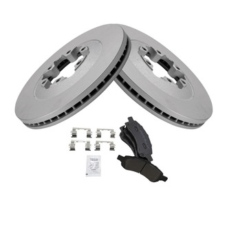 TRQ® - Front Disc Brake Kit with Semi-Metallic Pads