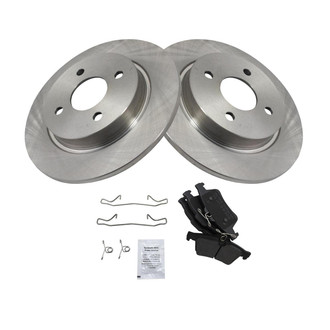 TRQ® - Rear Disc Brake Kit with Semi-Metallic Pads