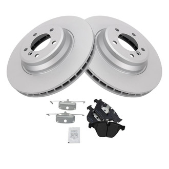 TRQ® - Front Disc Brake Kit with Semi-Metallic Pads