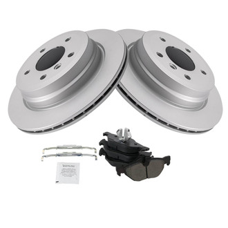 TRQ® - Rear Disc Brake Kit with Semi-Metallic Pads