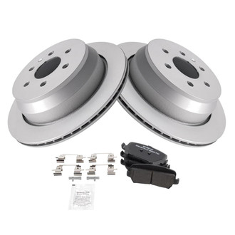 TRQ® - Rear Disc Brake Kit with Semi-Metallic Pads