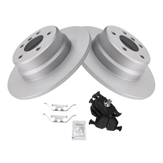TRQ® - Rear Disc Brake Kit with Semi-Metallic Pads