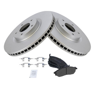 TRQ® - Front Disc Brake Kit with Semi-Metallic Pads