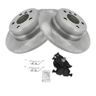 TRQ® - Rear Disc Brake Kit with Semi-Metallic Pads