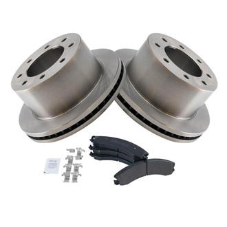 TRQ® - Rear Disc Brake Kit with Semi-Metallic Pads