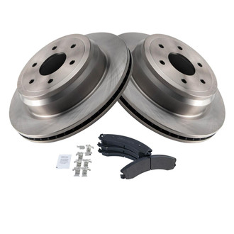 TRQ® - Rear Disc Brake Kit with Semi-Metallic Pads