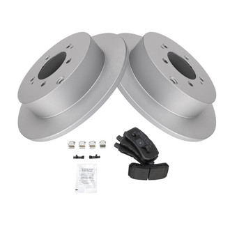 TRQ® - Rear Disc Brake Kit with Semi-Metallic Pads