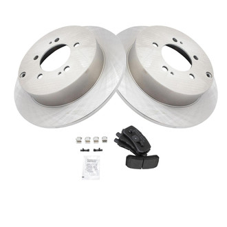 TRQ® - Rear Disc Brake Kit with Semi-Metallic Pads