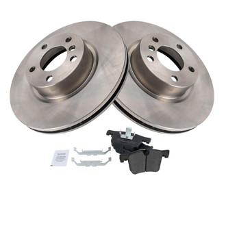 TRQ® - Front Disc Brake Kit with Semi-Metallic Pads