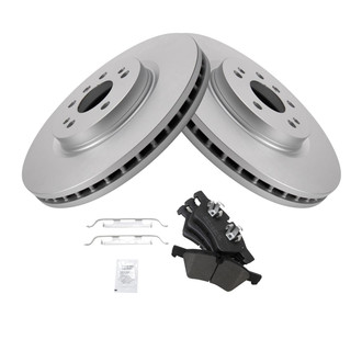 TRQ® - Front Disc Brake Kit with Semi-Metallic Pads