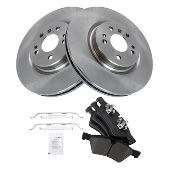 TRQ® - Front Disc Brake Kit with Semi-Metallic Pads
