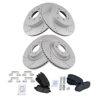 TRQ® - Performance Semi-Metallic Brake Kit