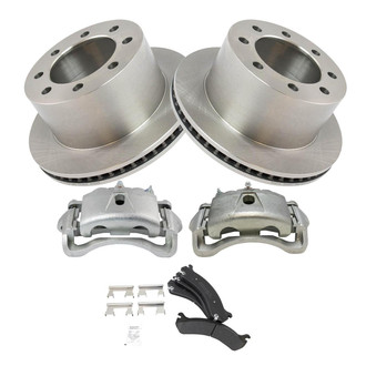TRQ® - Rear Disc Brake Kit with Semi-Metallic Pads and Calipers