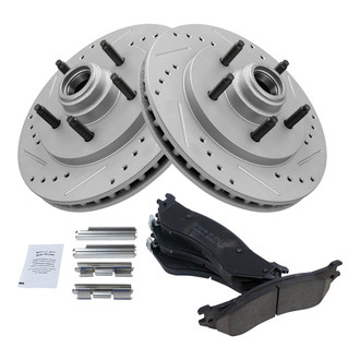 TRQ® - Performance Ceramic Front Brake Kit