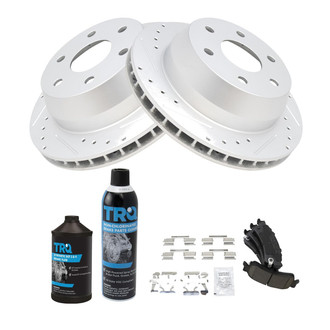 TRQ® - Performance Ceramic Rear Brake Kit