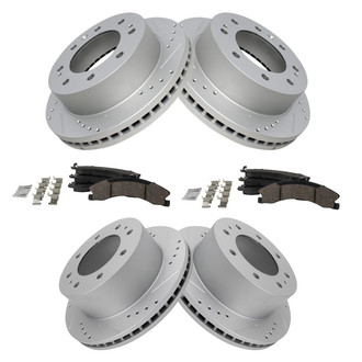 TRQ® - Performance Ceramic Front and Rear Brake Kit