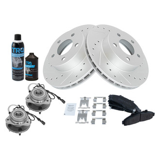 TRQ® - Performance Semi-Metallic Front Brake Kit