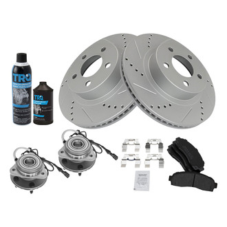 TRQ® - Performance Semi-Metallic Front Brake Kit