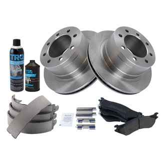 TRQ® - Performance Semi-Metallic Rear Brake Kit