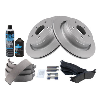 TRQ® - Performance Semi-Metallic Rear Brake Kit