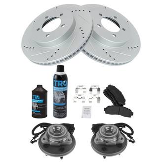 TRQ® - Performance Semi-Metallic Front Brake Kit