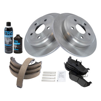 TRQ® - Performance Semi-Metallic Rear Brake Kit