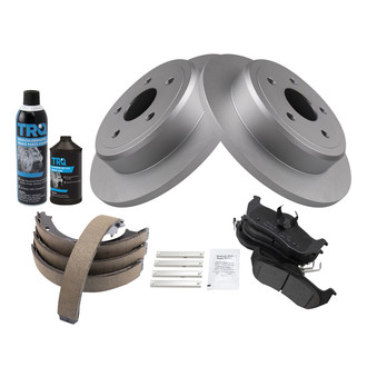 TRQ® - Performance Semi-Metallic Rear Brake Kit