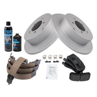 TRQ® - Performance Semi-Metallic Rear Brake Kit