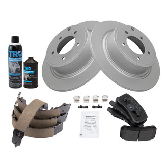 TRQ® - Performance Semi-Metallic Rear Brake Kit