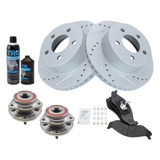 TRQ® - Performance Semi-Metallic Front Brake Kit