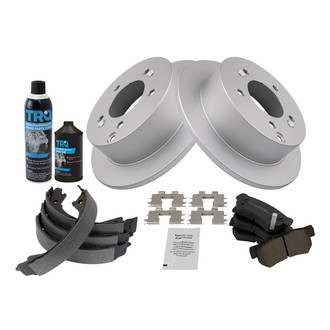 TRQ® - Performance Semi-Metallic Rear Brake Kit