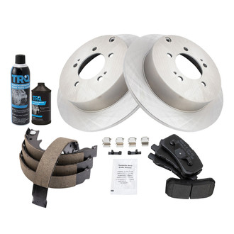 TRQ® - Performance Semi-Metallic Rear Brake Kit
