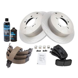TRQ® - Performance Semi-Metallic Rear Brake Kit