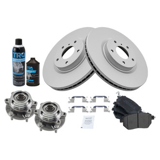 TRQ® - Performance Semi-Metallic Front Brake Kit