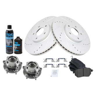 TRQ® - Performance Semi-Metallic Front Brake Kit
