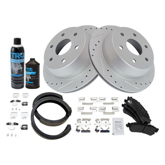 TRQ® - Performance Semi-Metallic Rear Brake Kit