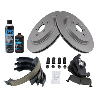 TRQ® - Performance Ceramic Rear Brake Kit