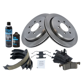 TRQ® - Performance Ceramic Rear Brake Kit