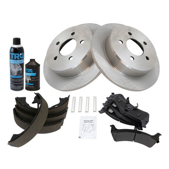 TRQ® - Performance Semi-Metallic Rear Brake Kit