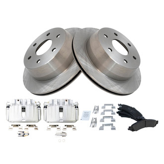 TRQ® - Performance Ceramic Rear Brake Kit with Calipers
