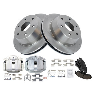 TRQ® - Performance Ceramic Rear Brake Kit with Calipers