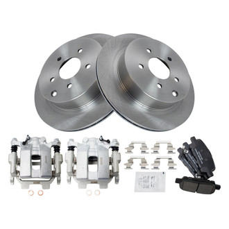 TRQ® - Performance Ceramic Rear Brake Kit with Calipers