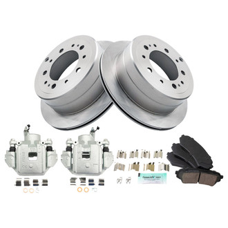 TRQ® - Performance Ceramic Rear Brake Kit with Calipers