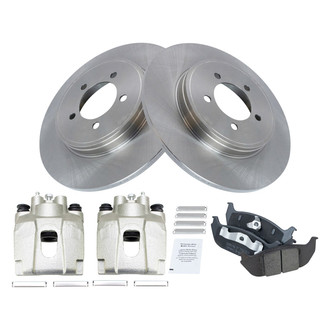 TRQ® - Performance Ceramic Rear Brake Kit with Calipers