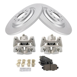 TRQ® - Performance Ceramic Rear Brake Kit with Calipers