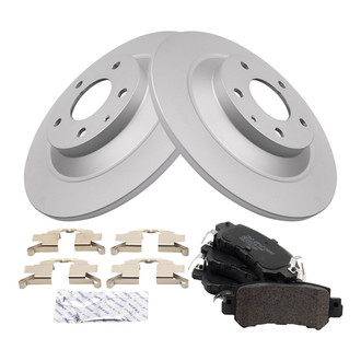 TRQ® - Rear Disc Brake Kit with Semi-Metallic Pads