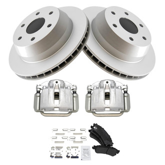 TRQ® - Rear Disc Brake Kit with Semi-Metallic Pads and Calipers