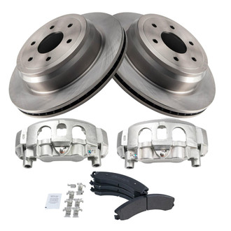 TRQ® - Rear Disc Brake Kit with Semi-Metallic Pads and Calipers