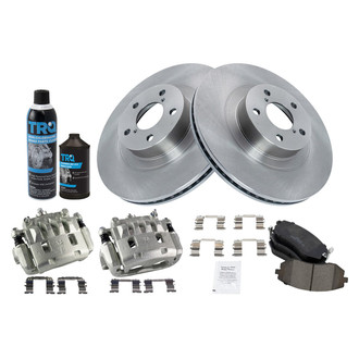 TRQ® - Front Disc Brake Kit with Ceramic Pads and Calipers