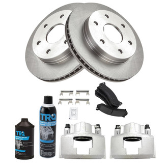 TRQ® - Front Disc Brake Kit with Ceramic Pads and Calipers